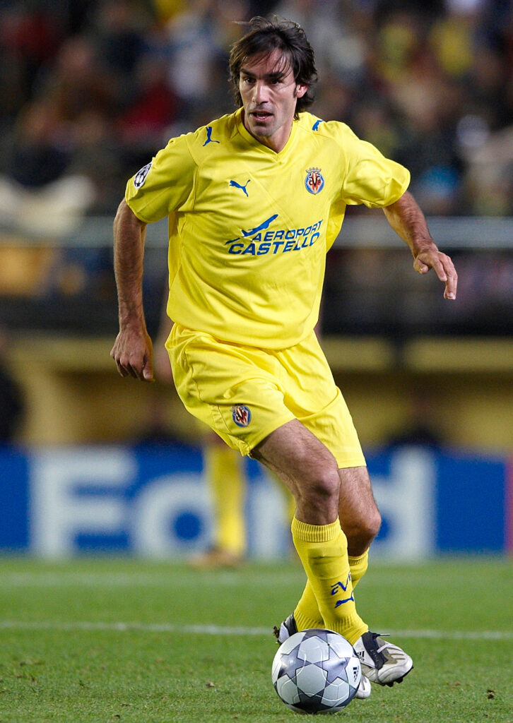 Robert Pires of Villarreal during the UEFA Champions League